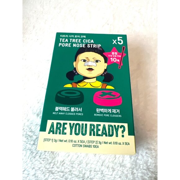 BRING GREEN X NETFLIX SQUID GAME Edition Tea Tree NOSE PORE STRIPS NEW - Picture 6 of 6
